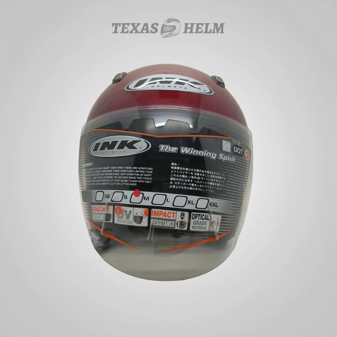 INK Centro Solid Red Maroon (Merah Hati) Tampak Depan