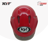 KYT Forza Solid Fire Red (Merah Ferari) Tampak Depan Full