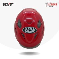 KYT Romeo Solid Fire Red (Merah Ferari) Tampak Depan Full