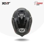 KYT Venom Solid Black Glossy (Hitam Metalik) Tampak Depan Full