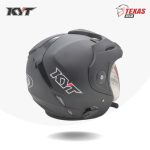 KYT Venom Solid Black Matte (Hitam Doff) Tampak Belakang Kanan