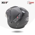 KYT Venom Solid Black Matte (Hitam Doff) Tampak Belakang Kiri