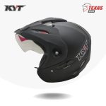 KYT Venom Solid Black Matte (Hitam Doff) Tampak Samping Kiri