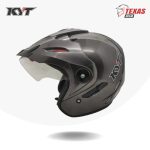 KYT Venom Solid Gun Metal (Abu Abu Tua) Tampak Samping Kiri