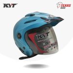 KYT Venom Solid Ice Blue (Biru Langit) Tampak Depan Kanan