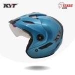 KYT Venom Solid Ice Blue (Biru Langit) Tampak Samping Kiri