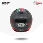 KYT DJ MARU Motif #14 Black_Red Fluo Tampak Belakang