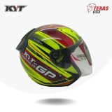 KYT DJ MARU Motif #2 Yellow_Red Fluo (World GP) Tampak Samping Kanan