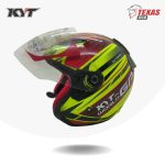 KYT DJ MARU Motif #2 Yellow_Red Fluo (World GP) Tampak Samping Kiri