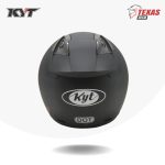 KYT DJ MARU Solid Black Matte (Hitam Doff) Tampak Belakang