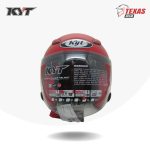 KYT DJ MARU Solid Fire Red (Merah Ferari) Tampak Depan