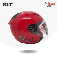 KYT DJ MARU Solid Fire Red (Merah Ferari) Tampak Samping Kanan (2)