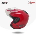 KYT DJ MARU Solid Fire Red (Merah Ferari) Tampak Samping Kanan (3)