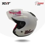 KYT DJ MARU Solid White (Putih) Tampak Samping Kiri