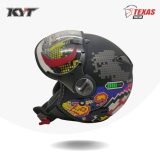 KYT Elsico Motif #7 Black Matte_Yellow_Red Doff Tampak Samping Kiri