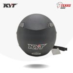 KYT Elsico Solid Black Matte (Hitam Doff) Tampak Belakang