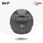 KYT Galaxy Flat R Solid Grey Matte (Abu Abu Doff) Tampak Belakang