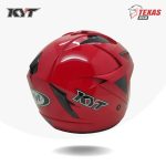 KYT Scorpion King Solid Fire Red (Merah Ferari) Tampak Belakang Kanan