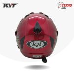 KYT Scorpion King Solid Red Maroon (Merah Hati) Tampak Belakang
