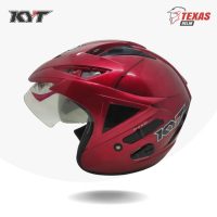 KYT Scorpion King Solid Red Maroon (Merah Hati) Tampak Samping Kiri